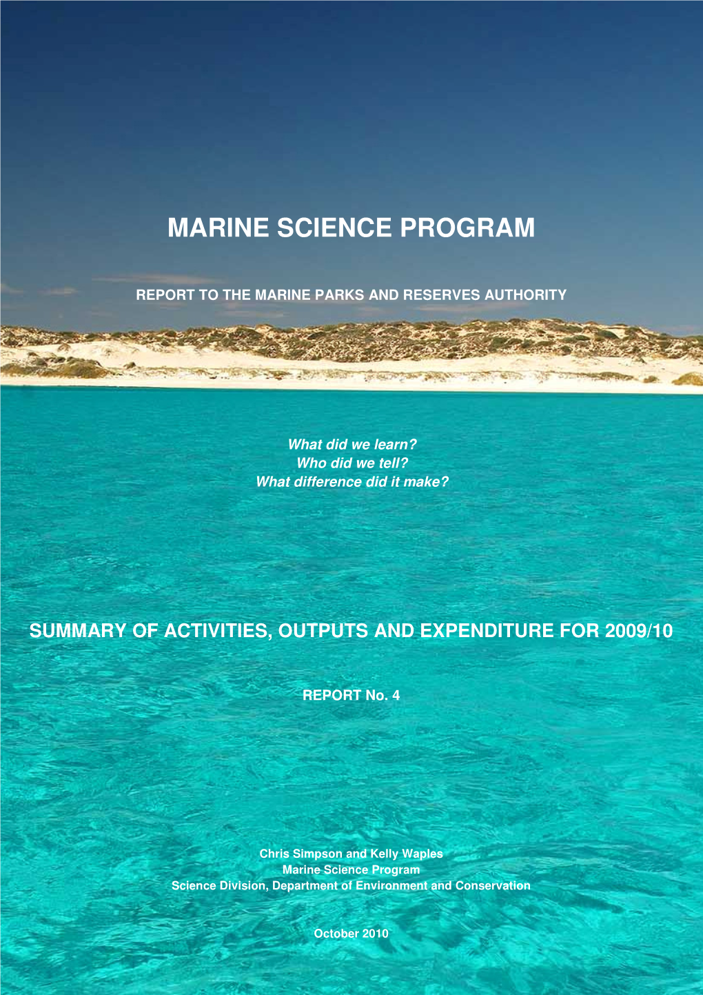 Marine Science Program