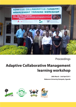 Adaptive Collaborative Management Learning Workshop