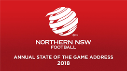 Northern NSW Football Member Zone Club Forum Presentation 2016 Purpose of Presentation