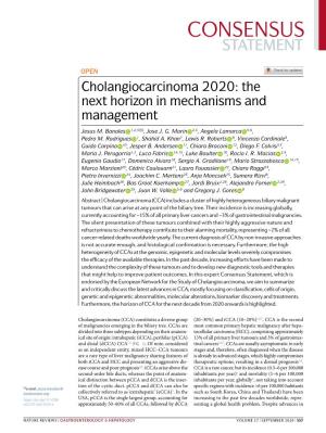 Cholangiocarcinoma 2020: the Next Horizon in Mechanisms and Management