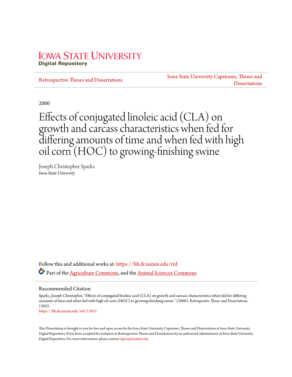 Effects of Conjugated Linoleic Acid (CLA)