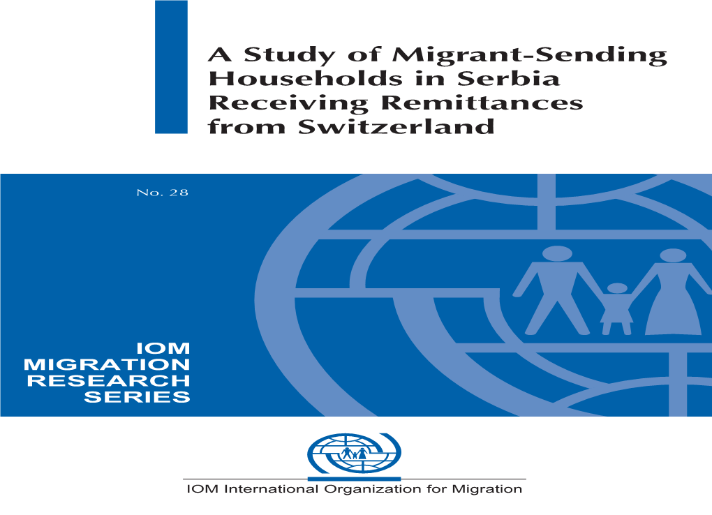 A Study of Migrant-Sending Households in Serbia Receiving Remittances from Switzerland