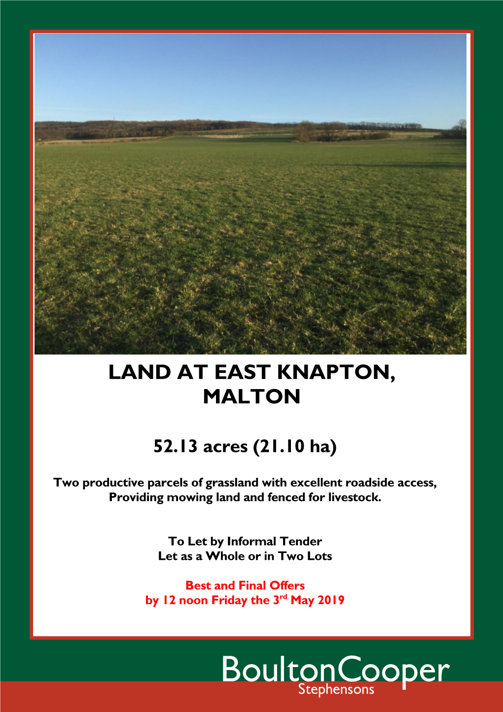 Land at East Knapton, Malton