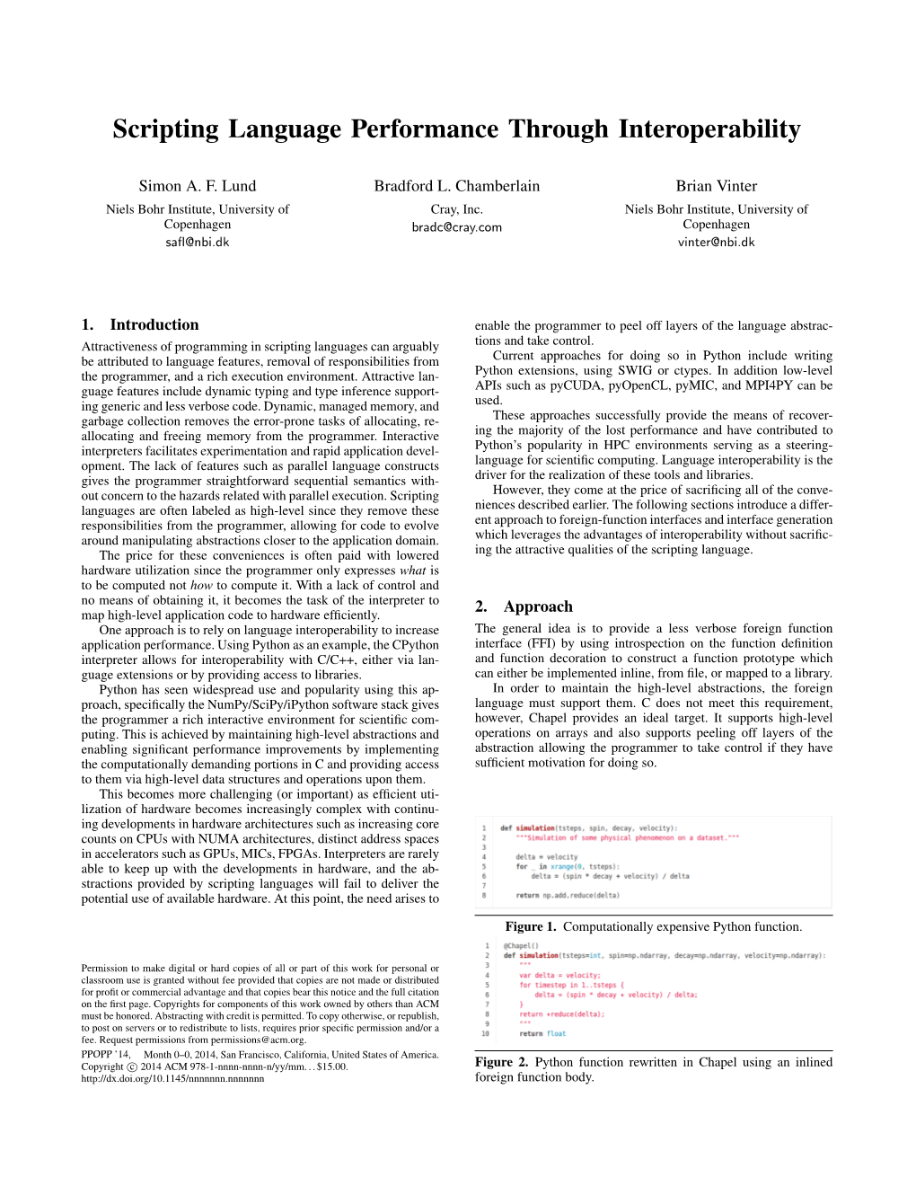 Scripting Language Performance Through Interoperability