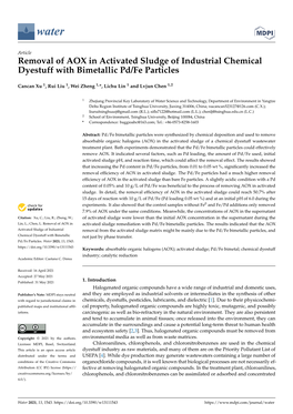 Removal of AOX in Activated Sludge of Industrial Chemical Dyestuff with Bimetallic Pd/Fe Particles