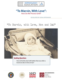 “To Marvin, with Love”: How Do We Process Grief?