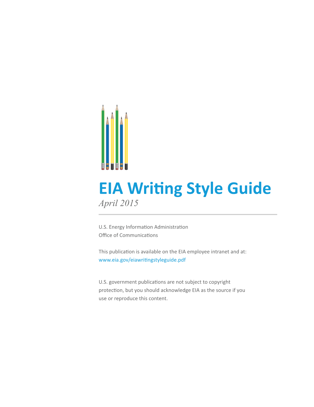 EIA Writing Style Guide April 2015