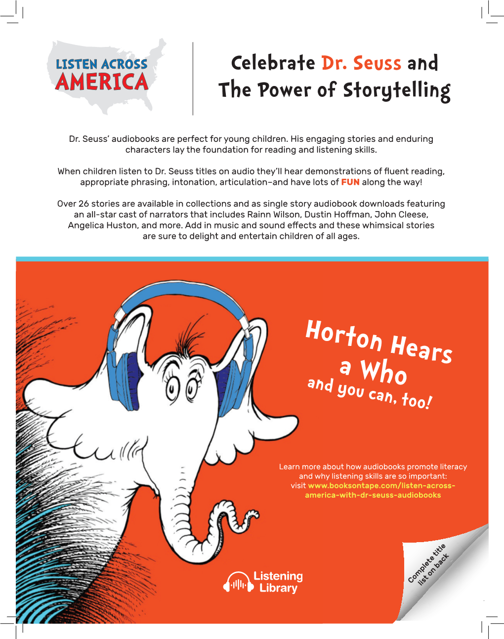Horton Hears a Who and You Can, Too!