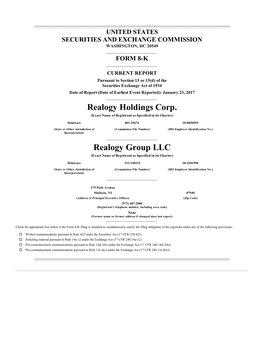 Realogy Holdings Corp. Realogy Group