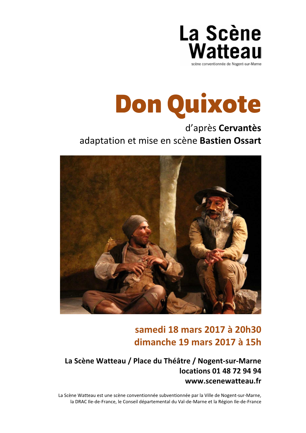 Dossier Présentation DON QUIXOTE Cervantes