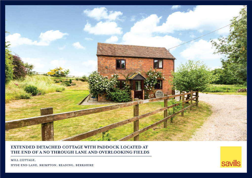 Mill Cottage, Hyde End Lane, Brimpton, Reading, Berkshire