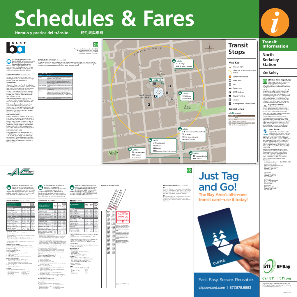 Transit Information North Berkeley Station Berkeley