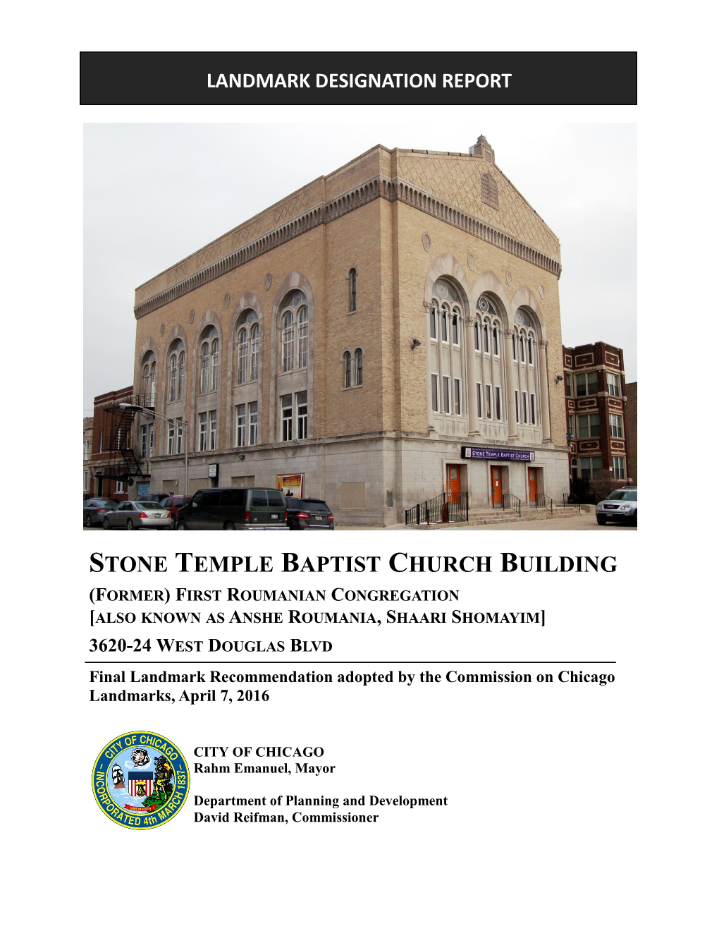 Stone Temple Baptist Church Building