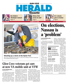 On Elections, Nassau Is a 'Problem'