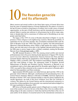 The Rwandan Genocide and Its Aftermath