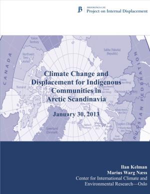 Climate Change and Displacement for Indigenous Communities in Arctic Scandinavia