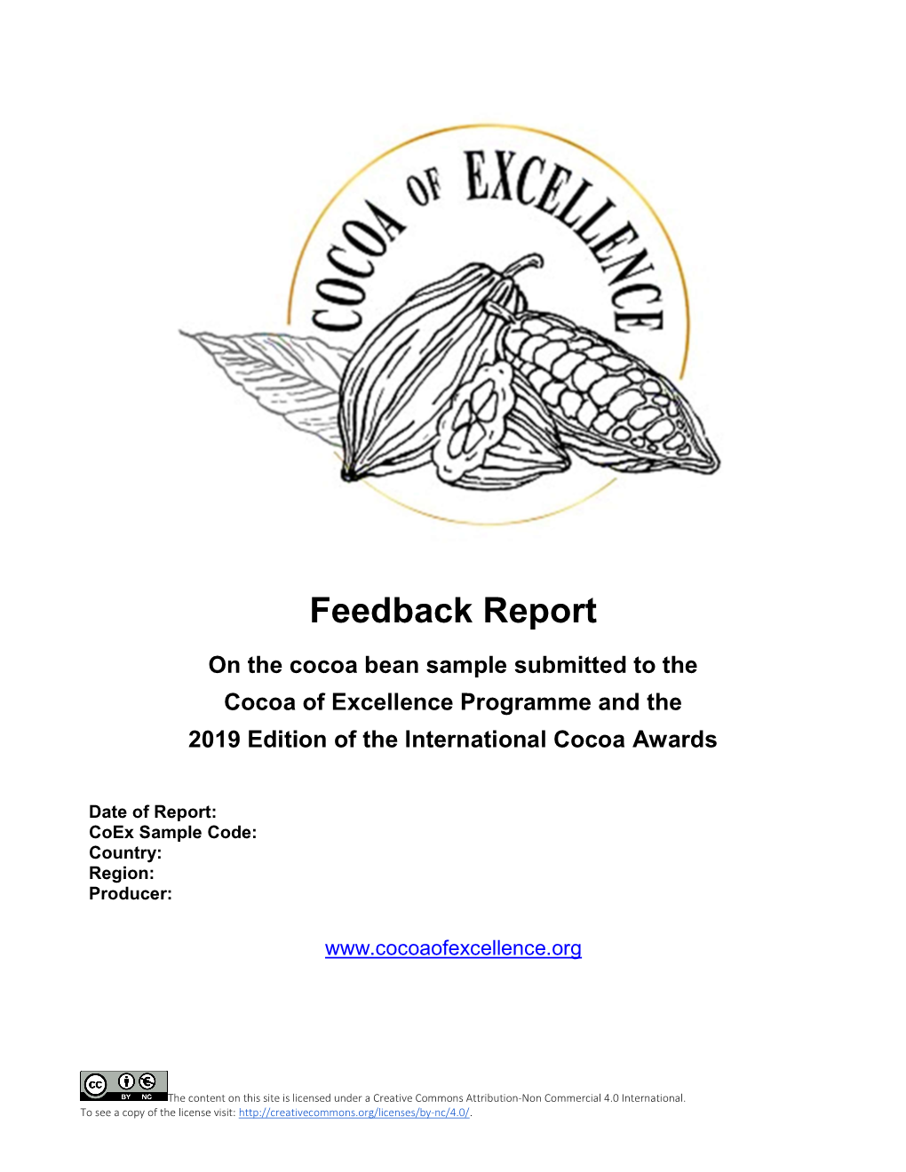 Coex 2019 Feedback Report Template