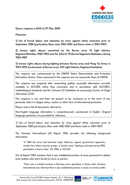 Methodological Standards and the Common EU Guidelines for Processing Country of Origin Information (COI). 1) Use of Forced Labou