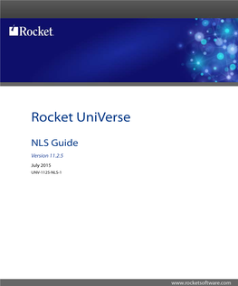 Universe NLS User Guide