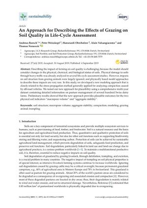 An Approach for Describing the Effects of Grazing on Soil Quality in Life