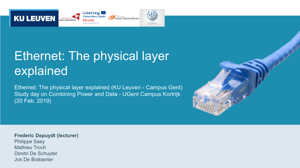 Ethernet: the Physical Layer Explained