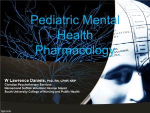 PED-1407 – Pediatric Mental Health