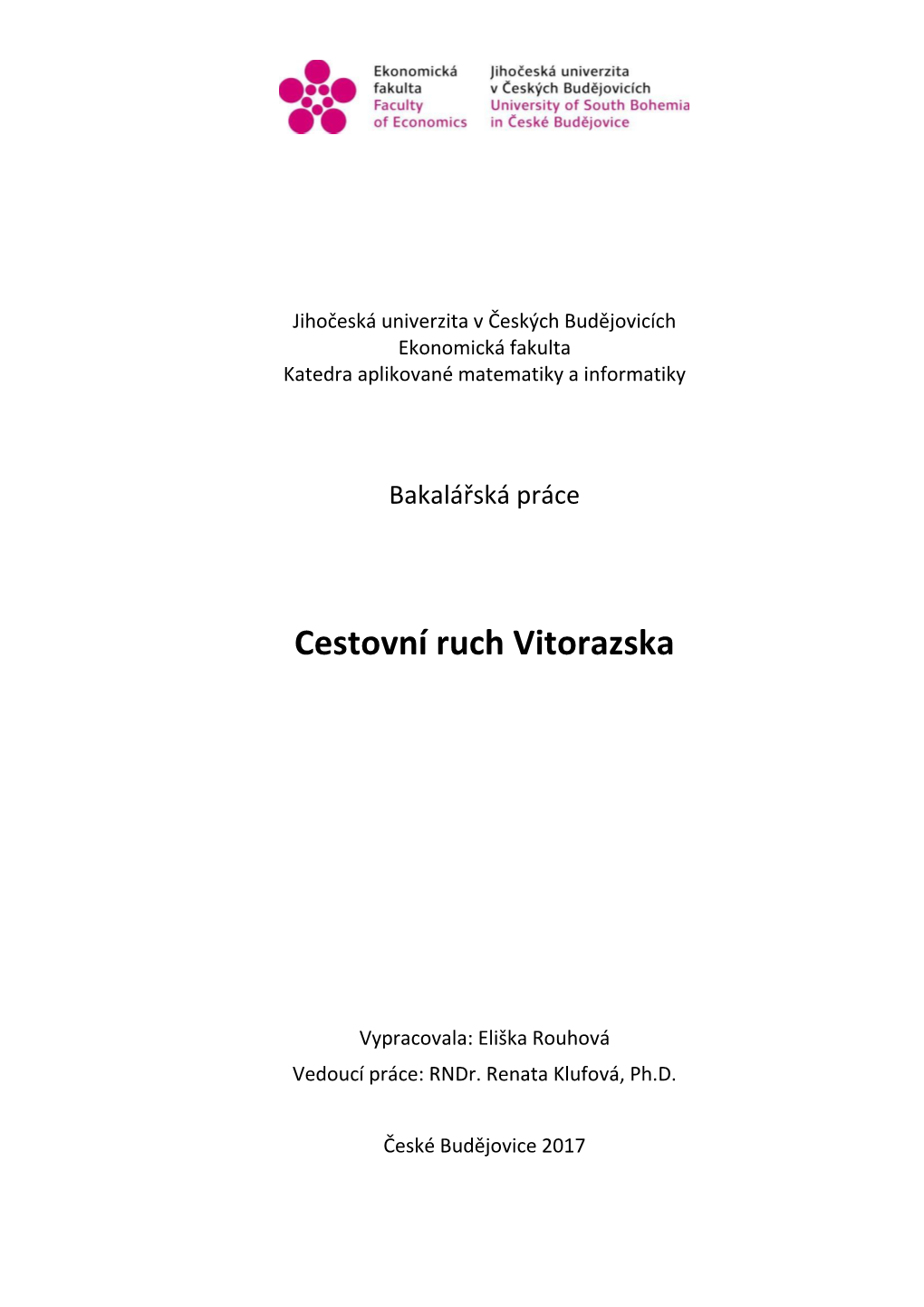 Cestovní Ruch Vitorazska