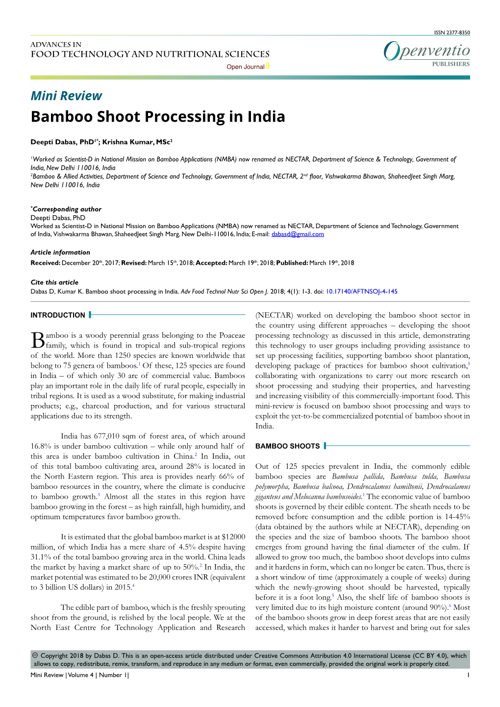 Bamboo Shoot Processing in India