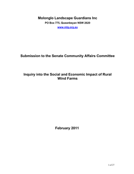 The Social and Economic Impacts of Rural Windfarms