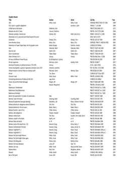 Copy of Graphic Novel Title List MASTER.Xlsx