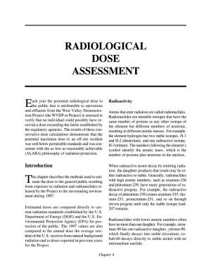 Radiological Dose Assessment