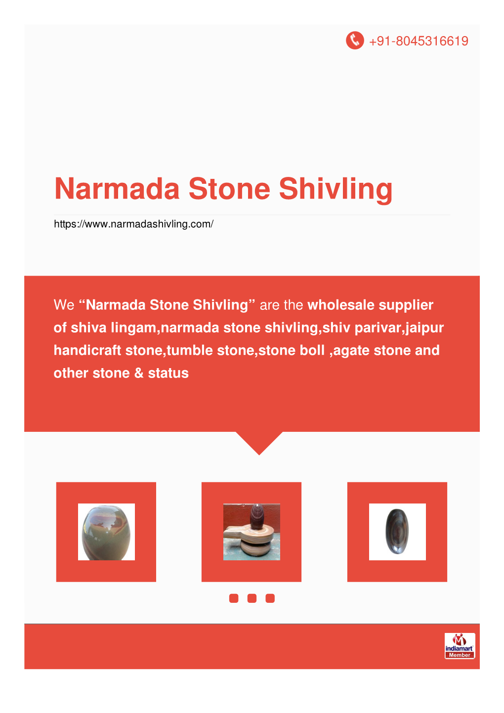 Narmada Stone Shivling