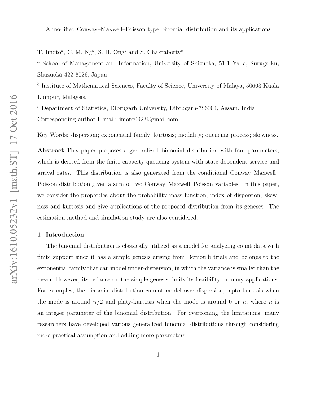 A Modified Conway-Maxwell-Poisson Type Binomial Distribution and Its