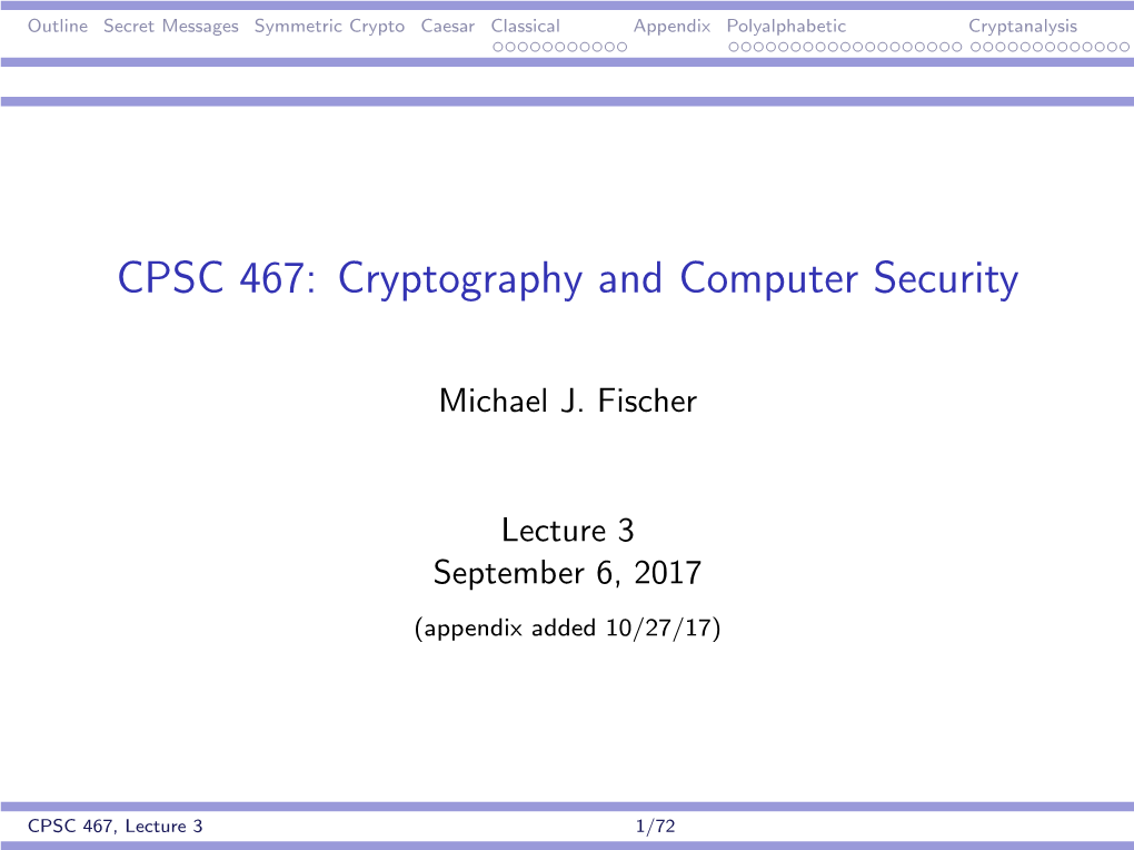 Cryptography and Computer Security