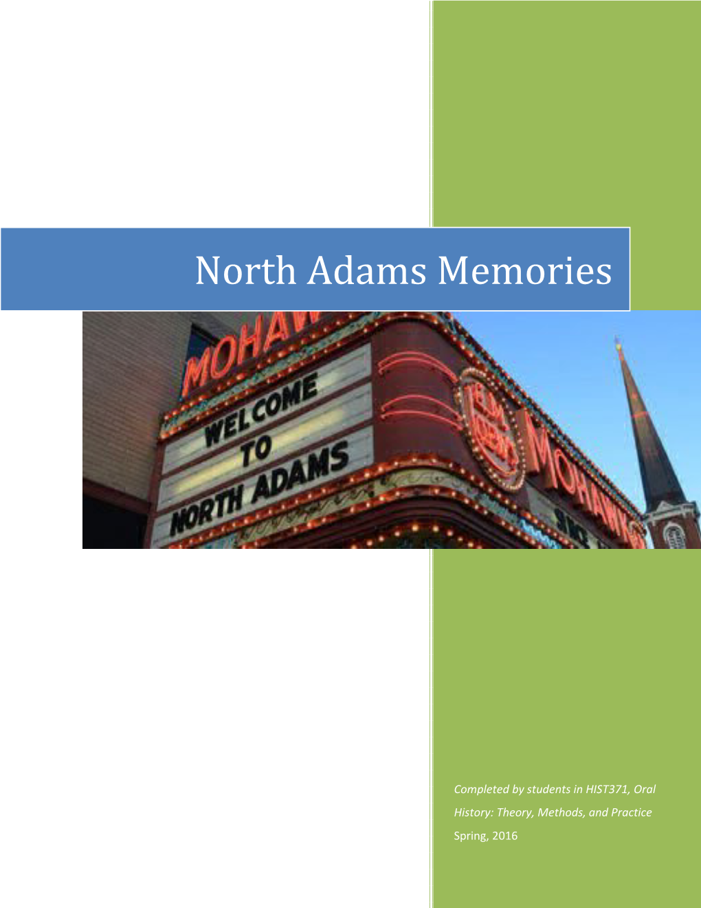 North Adams Memories