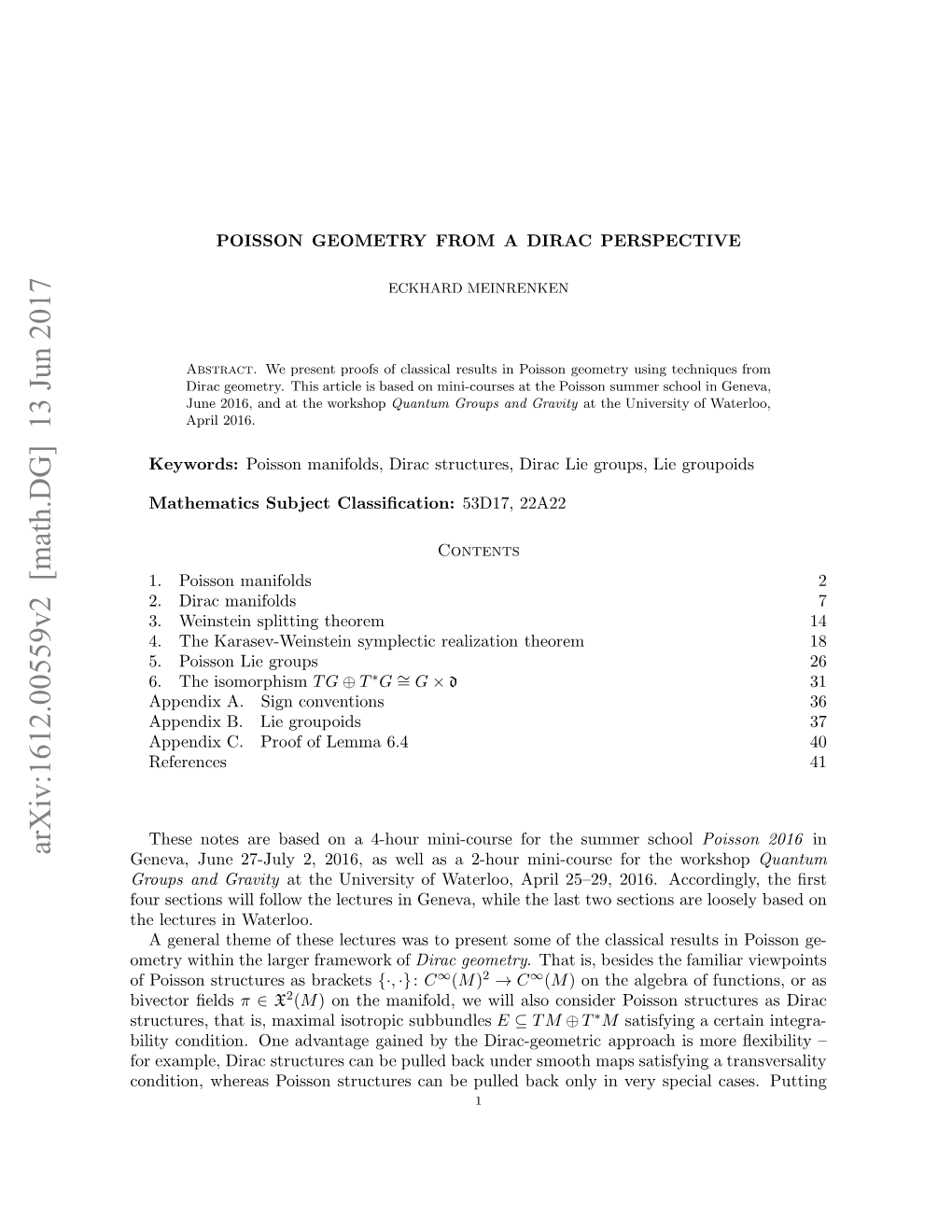 Poisson Geometry from a Dirac Perspective 11
