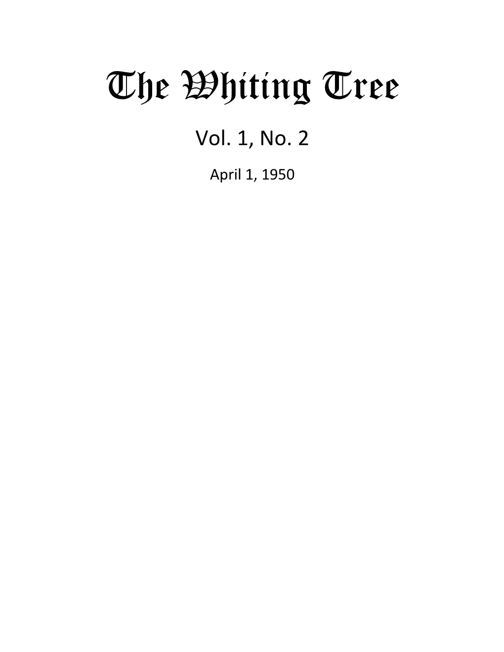 The Whiting Tree