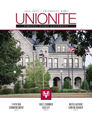 114Th VUU Commencement VUU's SUMMER Facelift Noted