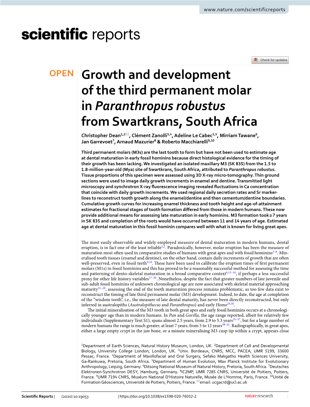 Growth and Development of the Third Permanent Molar In