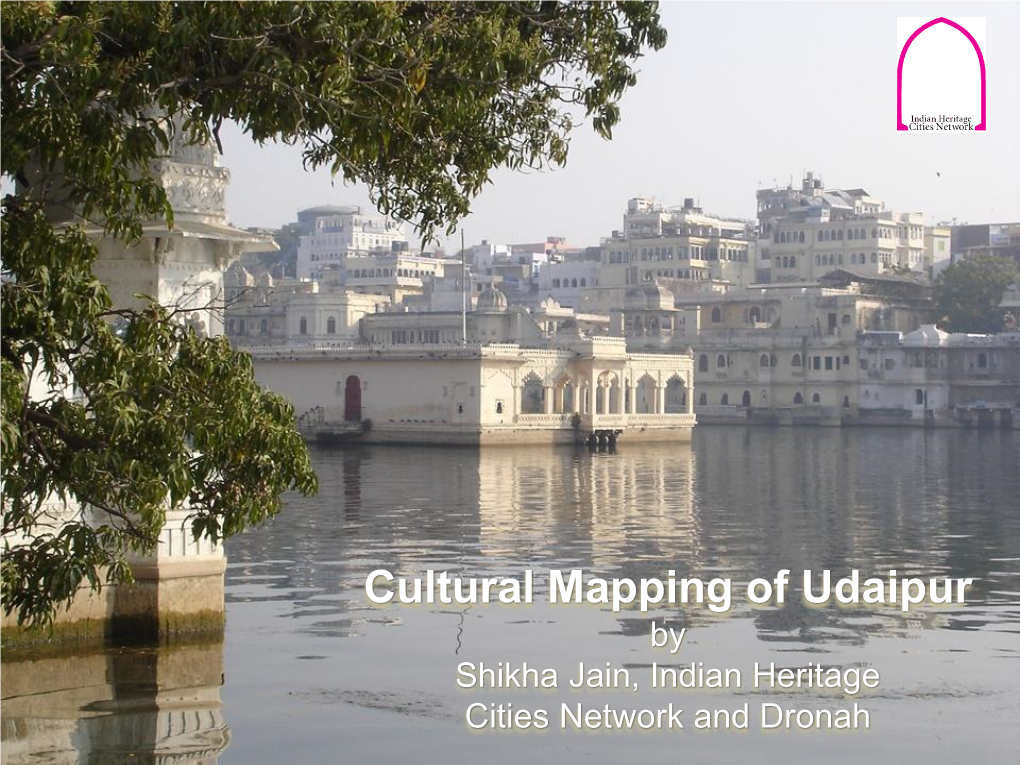 Cultural Mapping of Udaipur