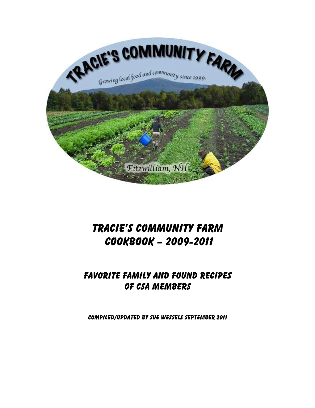 Tracie's Community Farm Cookbook