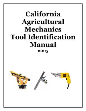 California Agricultural Mechanics Tool ID Manual
