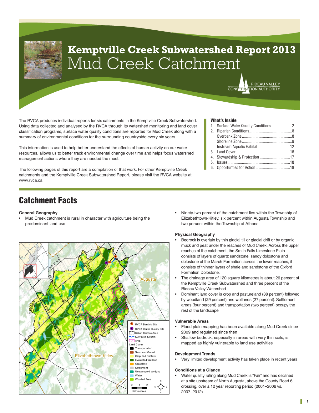 Mud Creek Catchment Report