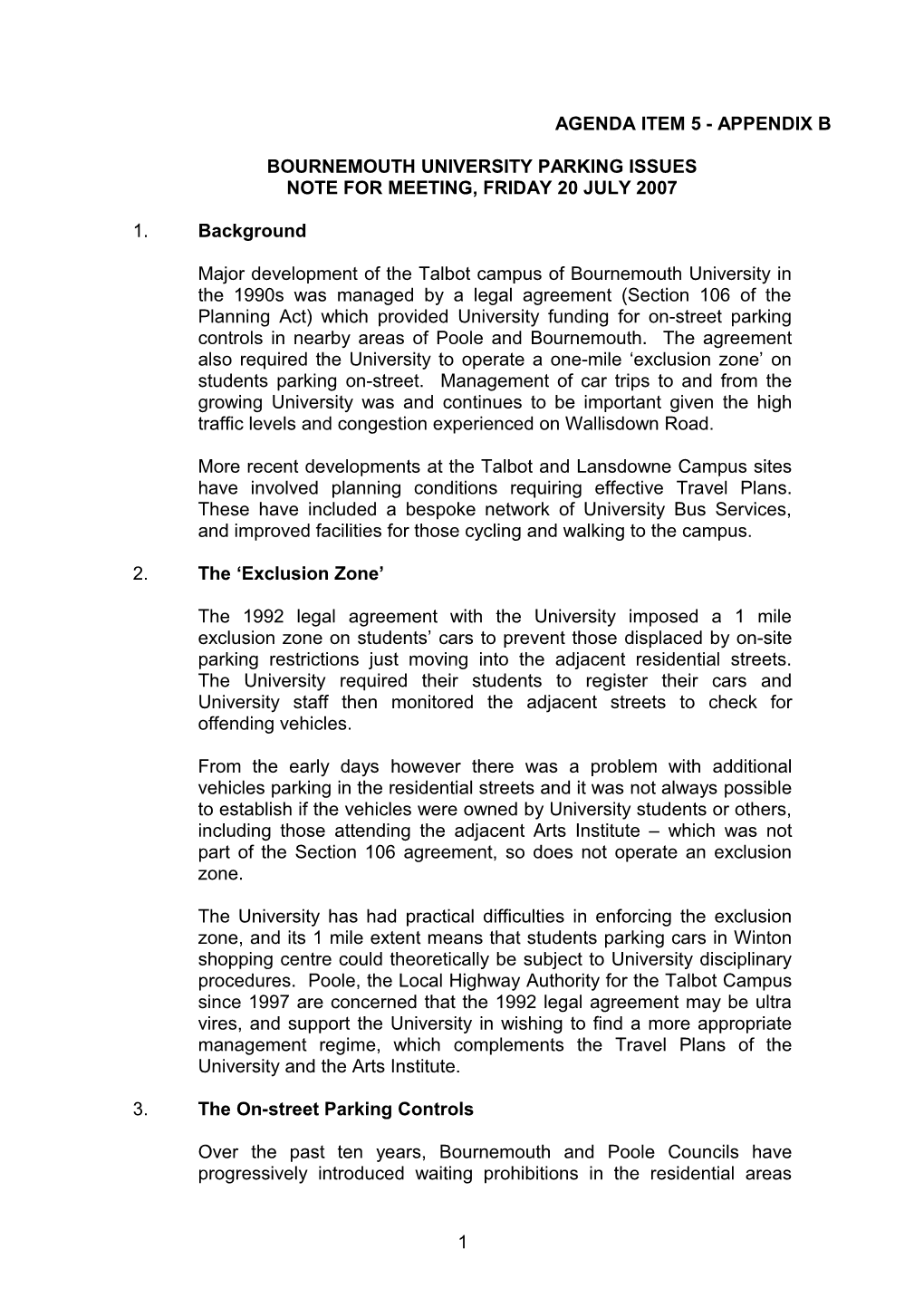 Bournemouth University Parking Issues