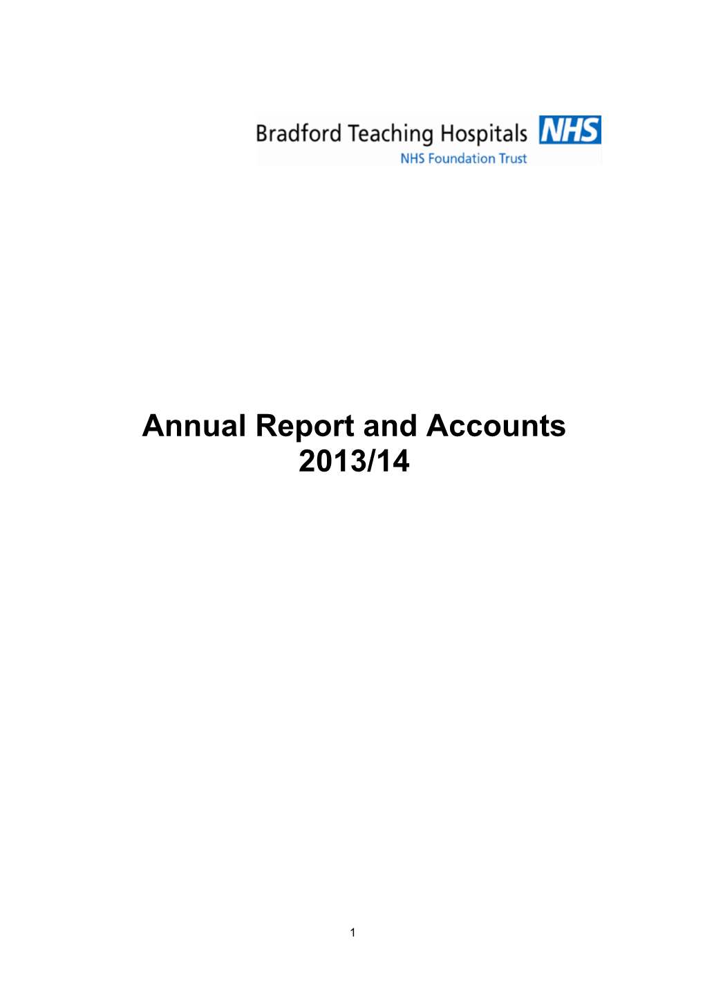 Annual Report and Accounts 2013-14