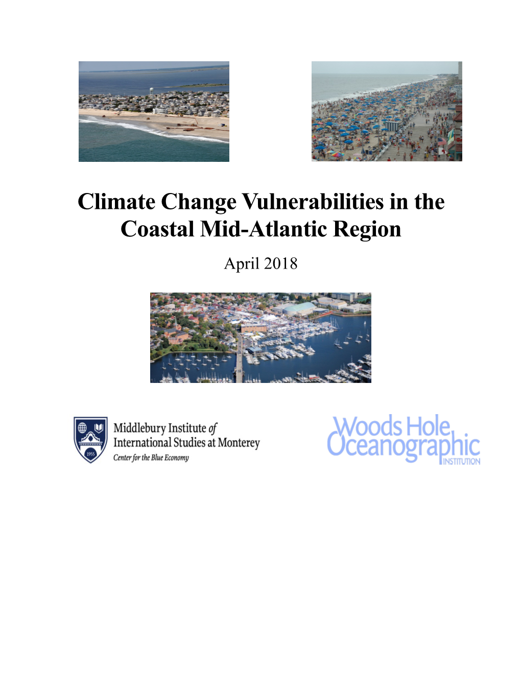 Climate Change Vulnerabilities in the Coastal Mid-Atlantic Region