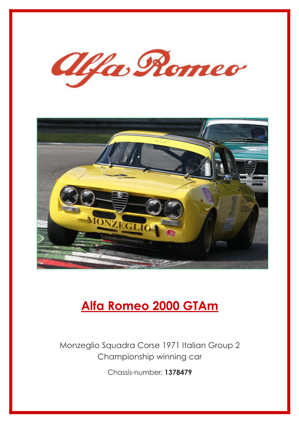 Alfa Romeo 2000 Gtam