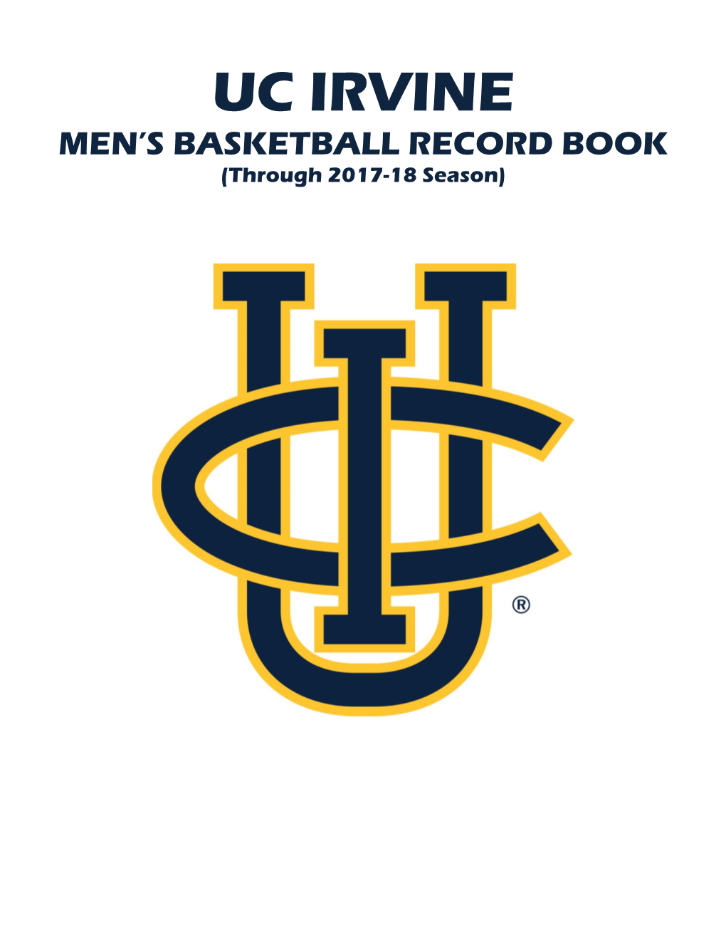 UC Irvine Men's Basketball Record Book