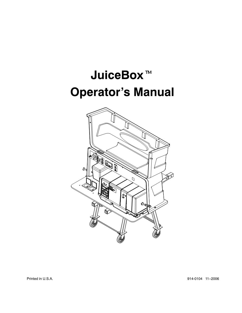 Juiceboxt Operator's Manual