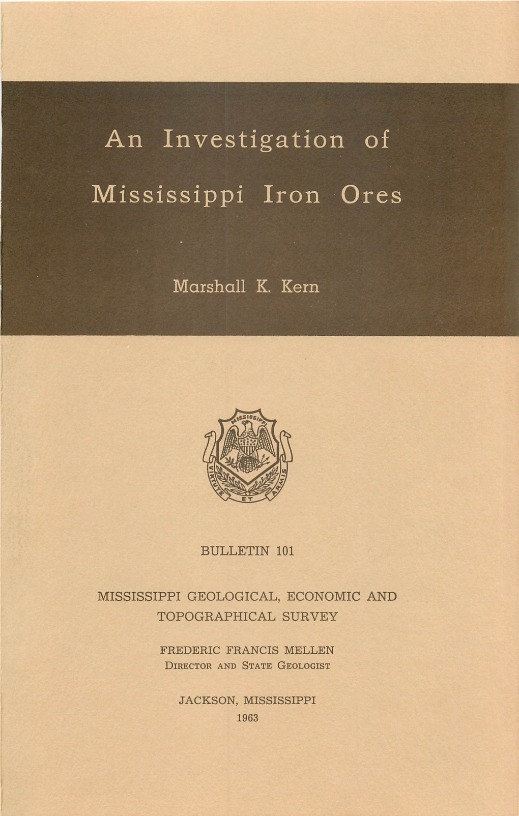 An Investigation of Mississippi Iron Ores 5